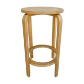 High wooden tabouret