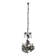 Antique metal and sheet chandelier, Italy, 20th century