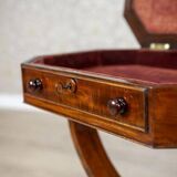 Victorian Mahogany Wood and Veneer Sewing Table, 1850s