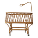 Vintage rattan crib Scandinavian decoration