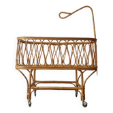 Berceau en rotin vintage décoration scandinave