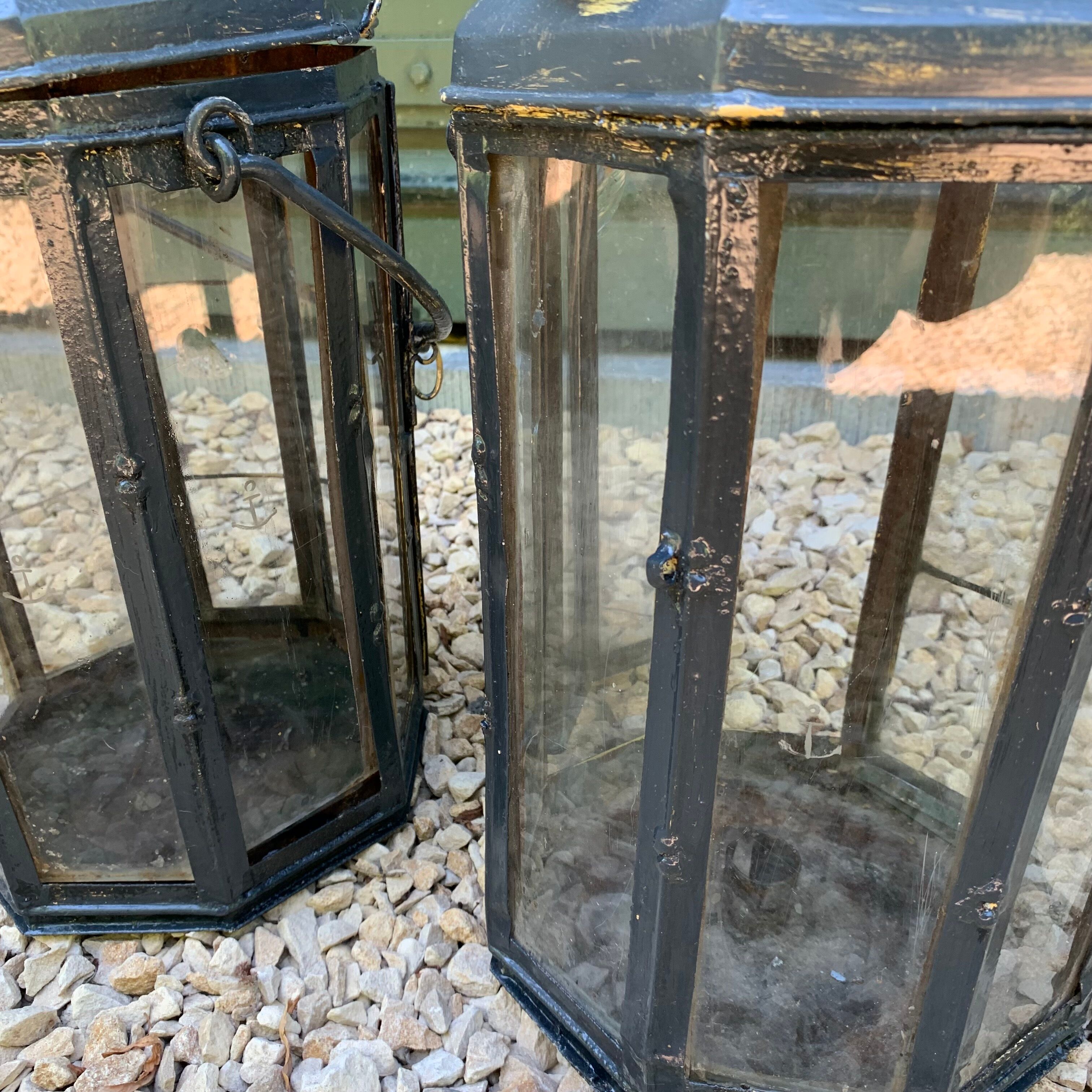 Pair of boat lanterns