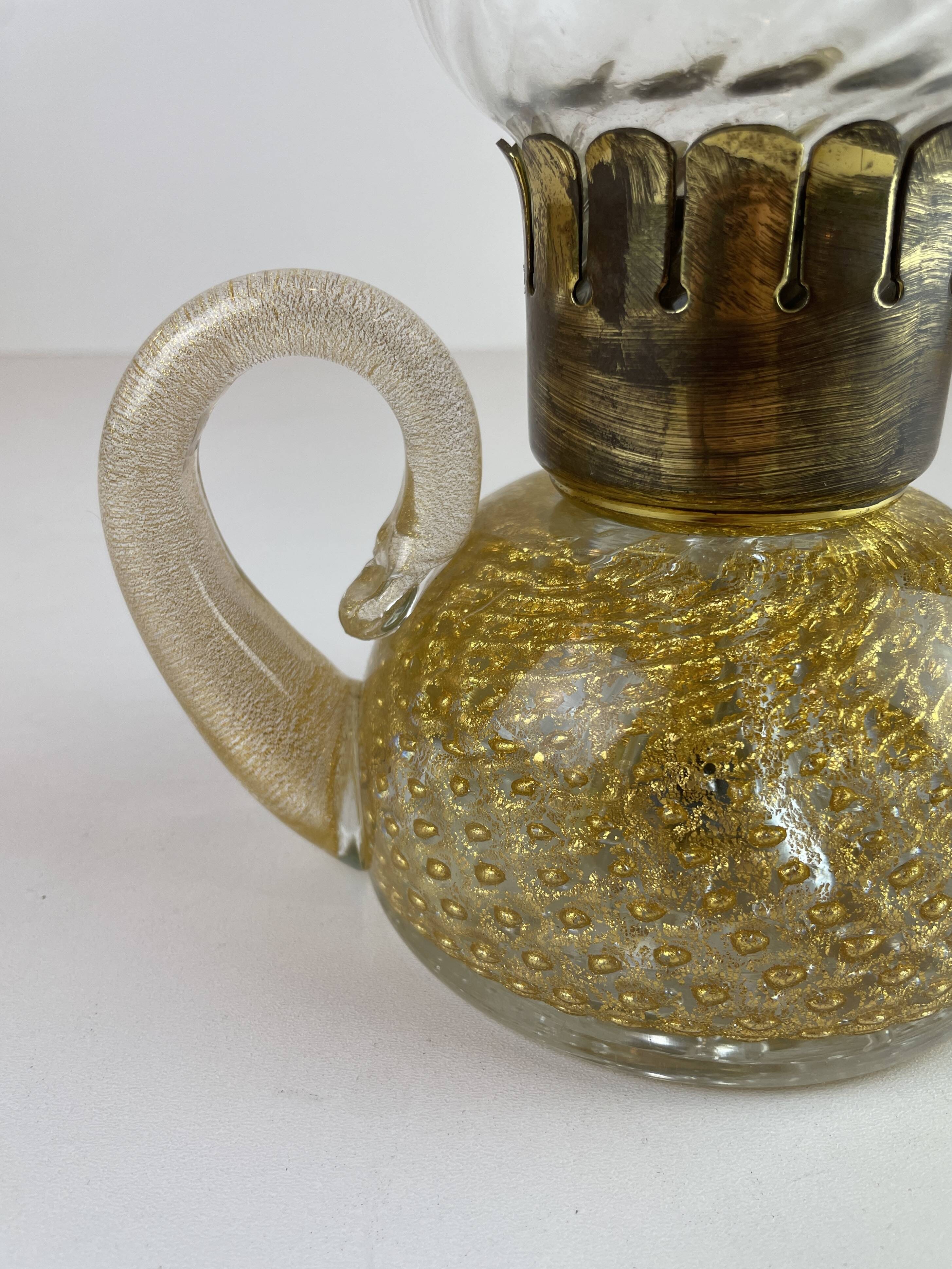 Murano Candle Holder Att. to Barovier & Toso from 1940'