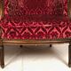 Pair of Transition period armchairs, trimmed with burgundy velvet
