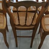 6 chairs in natural canning