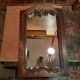 Old oak mirror