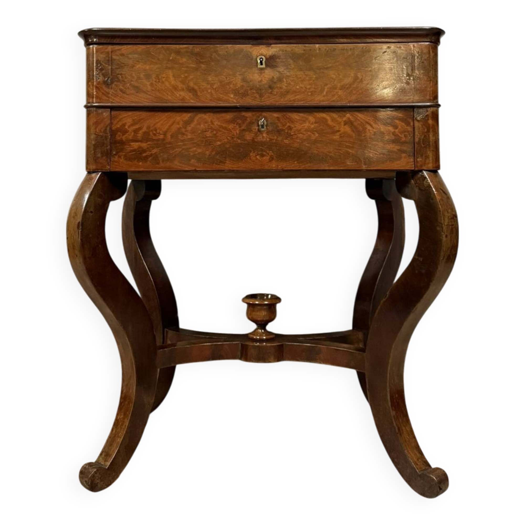 Charles X period mahogany work table circa 1820