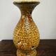 Set of 3 vases and 1 trinket tray, Honey / Fat Lava Vallauris, 1970s
