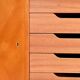 Elm and root veneer cabinet by AB Seffle Möbelfabrik, 1950s