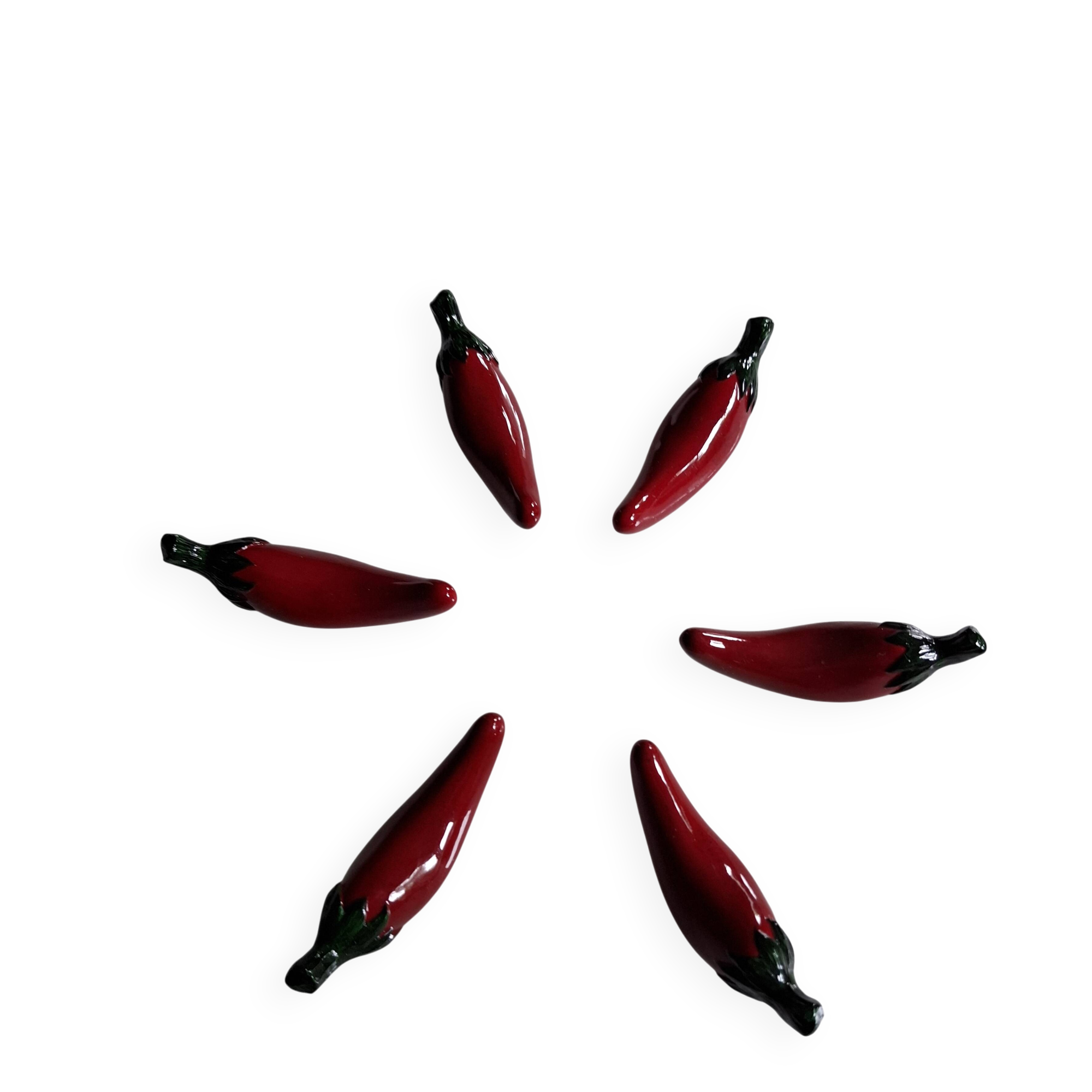 6 knife rests Peppers
