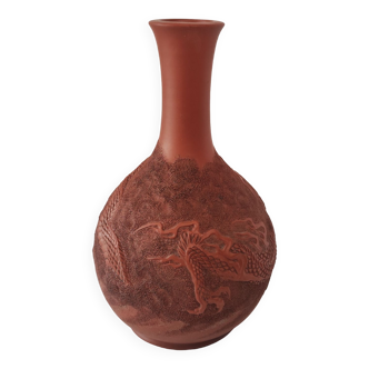 Chinese terracotta dragon vase