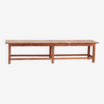 Banc Ancien Indien en Vieux Teck Pièce d’Origine