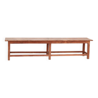 Banc Ancien Indien en Vieux Teck Pièce d’Origine