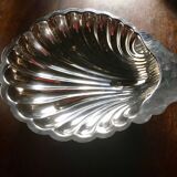Dish scallops in silver metal