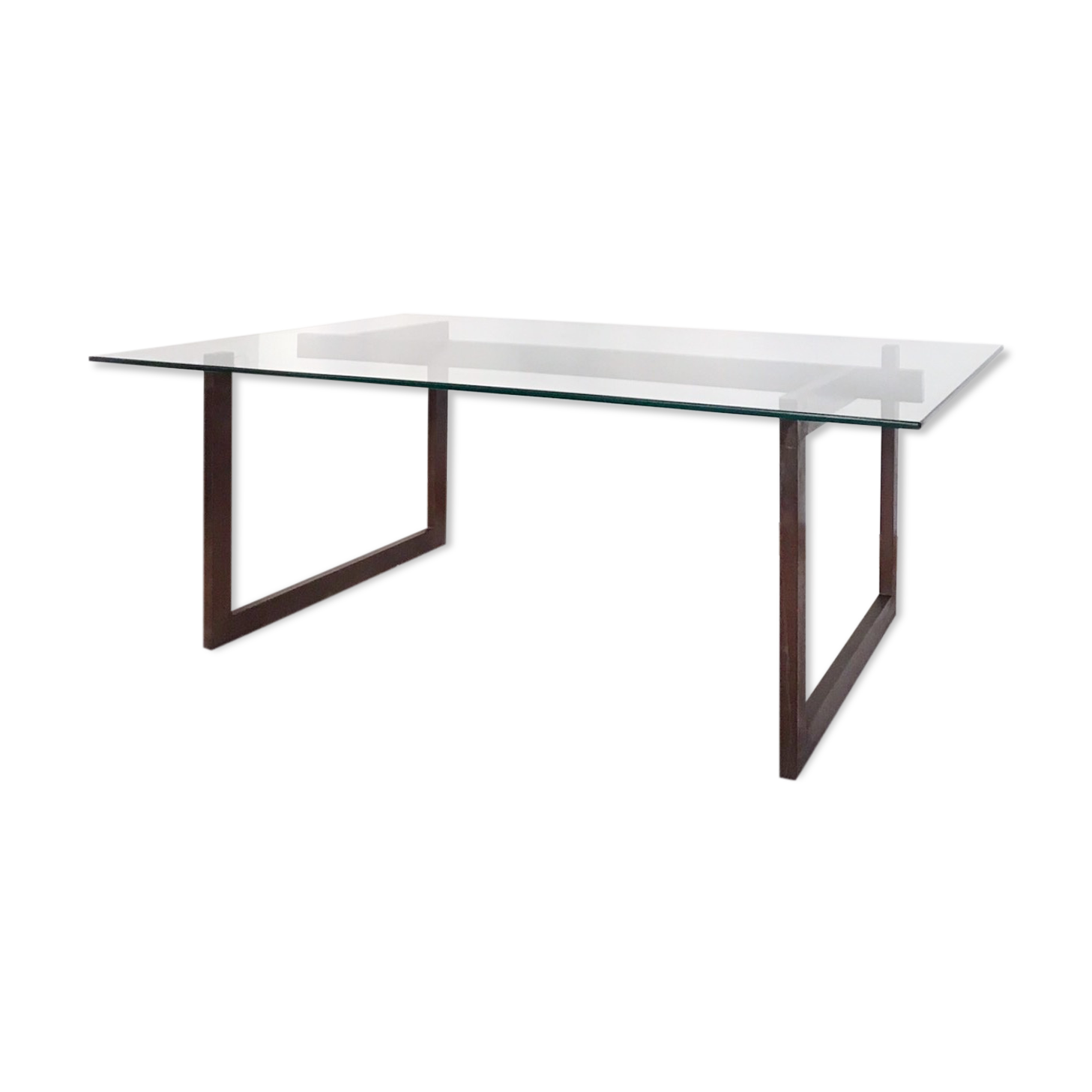 Sculptural Table low chic shabby brass of 1970