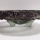 Topaz-Violet Cloud Glass Bowl or Centerpiece by Walther & Sohne, Germany