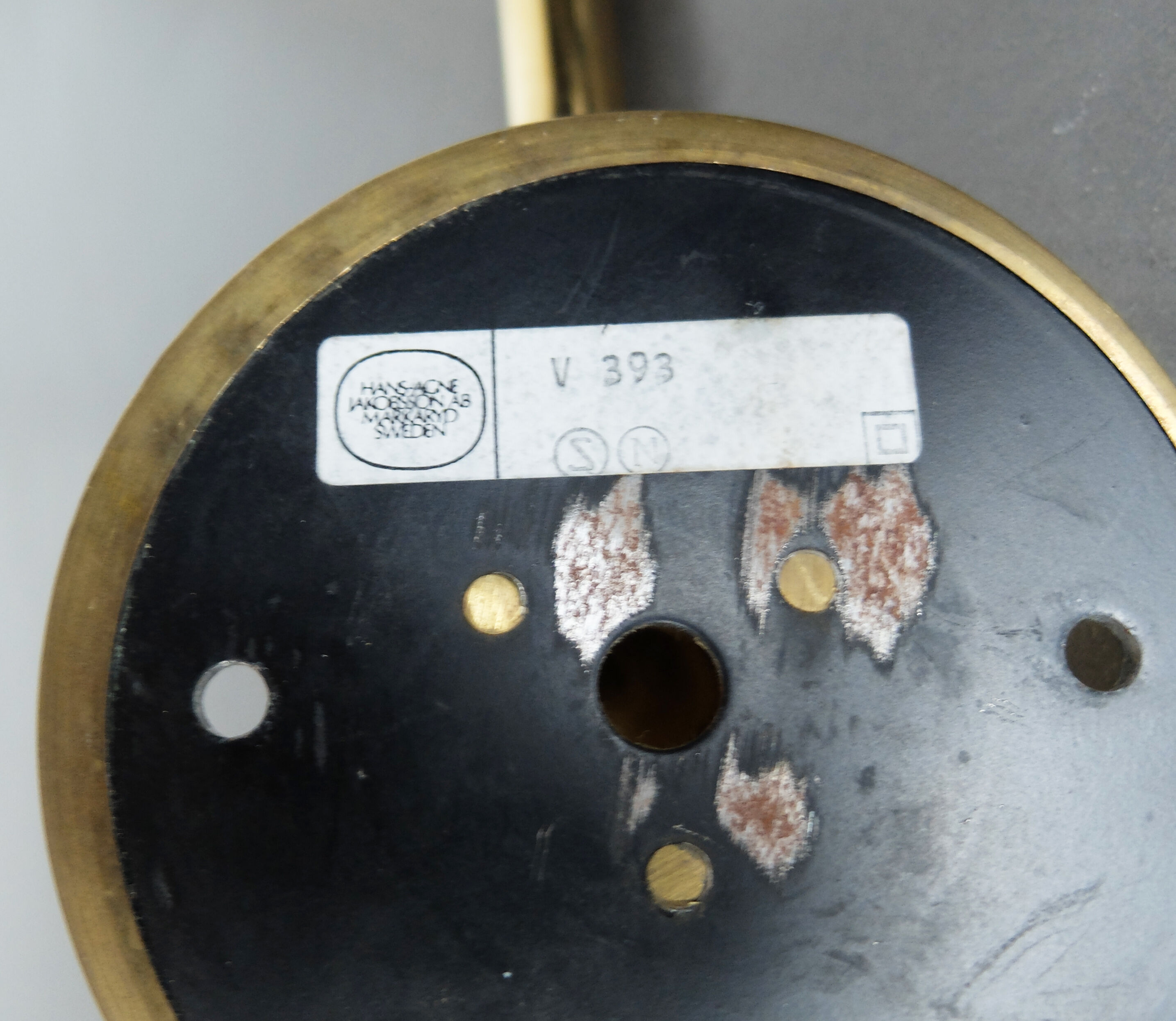 Pair orientable sconces V-393 Hans-Agne Jakobsson for AB Markaryd Sweden, brass