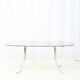 Dining table with tubular chrome base, 1970s