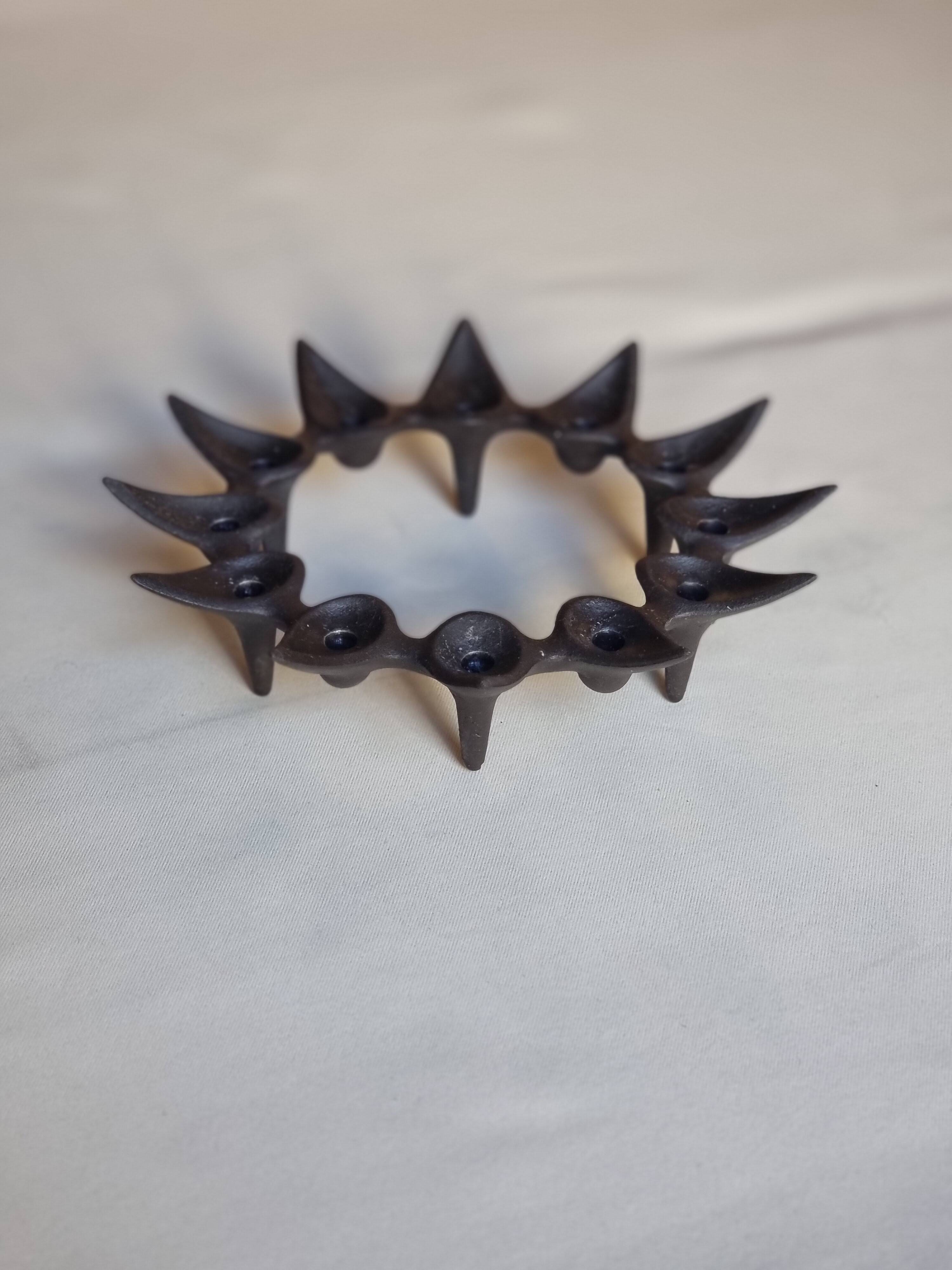 Quistgaard cast iron candle holder for Dansk design