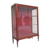 Mahogany display cabinet with marble top, 1920s