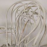 4 wrought iron garden armchairs