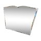 Beveled art deco mirror 58x42cm