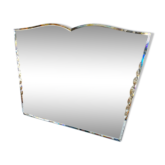 Beveled art deco mirror 58x42cm