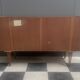 2-door wood sideboard or Record cabinet 1970s