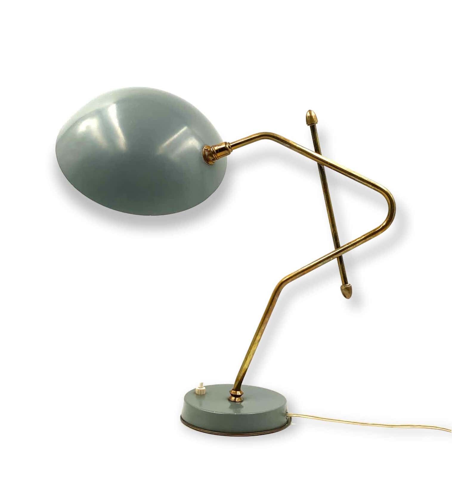 Light blue table lamp, France 1960s