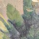 Vintage French oil painting of chrysanthemums, signed