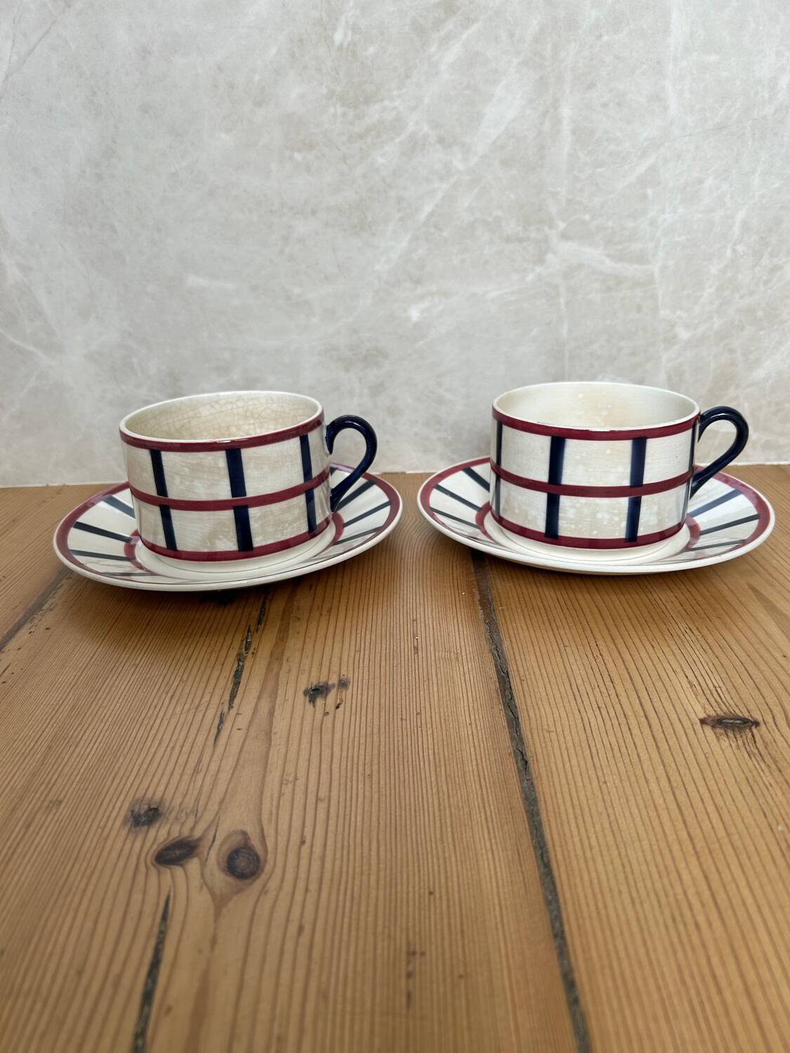 Set of 2 large “Béarn” cups