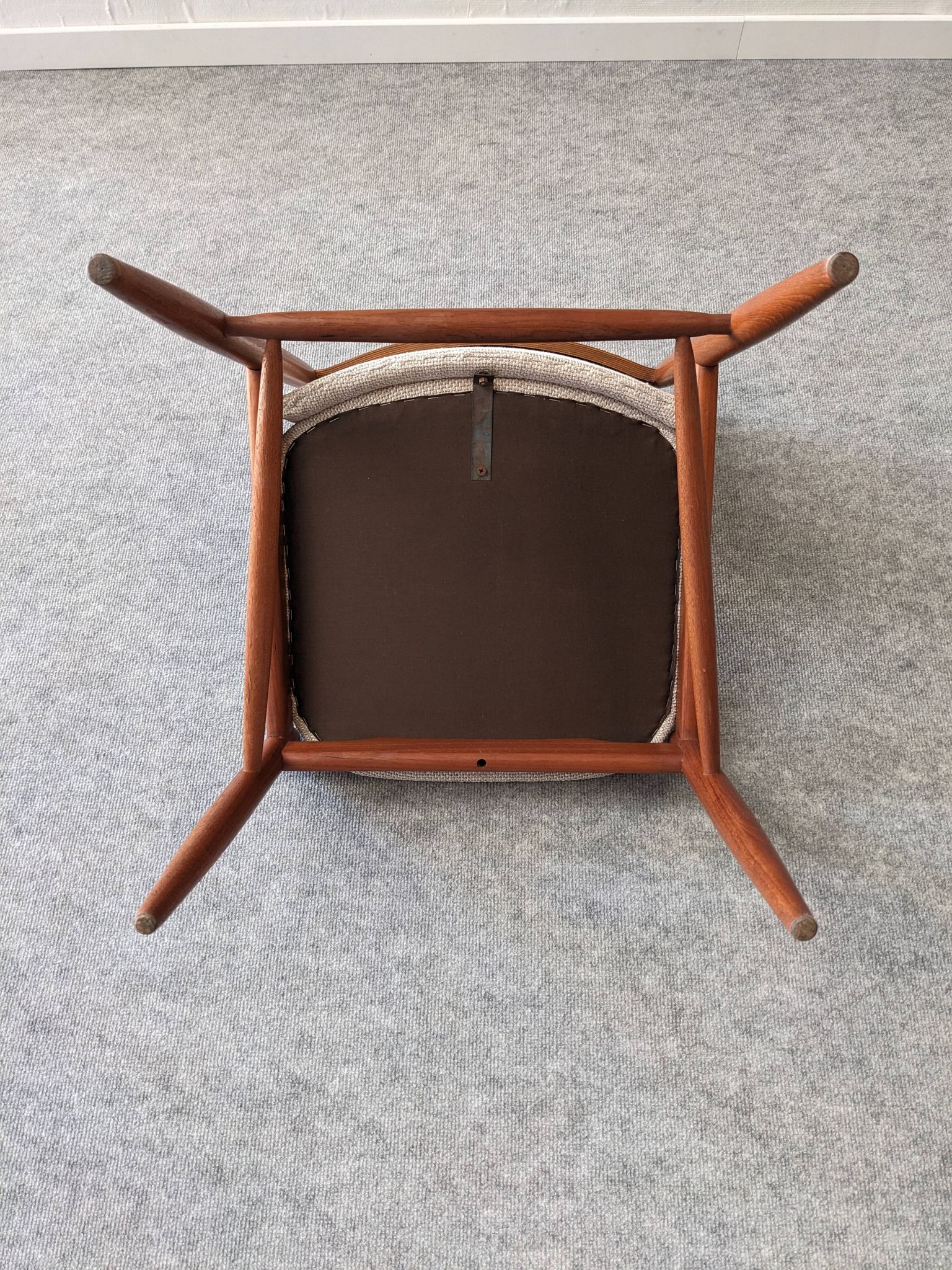 Série de 4 chaises scandinaves en teck, Danemark vers 1960