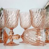 6 glasses a rose wine