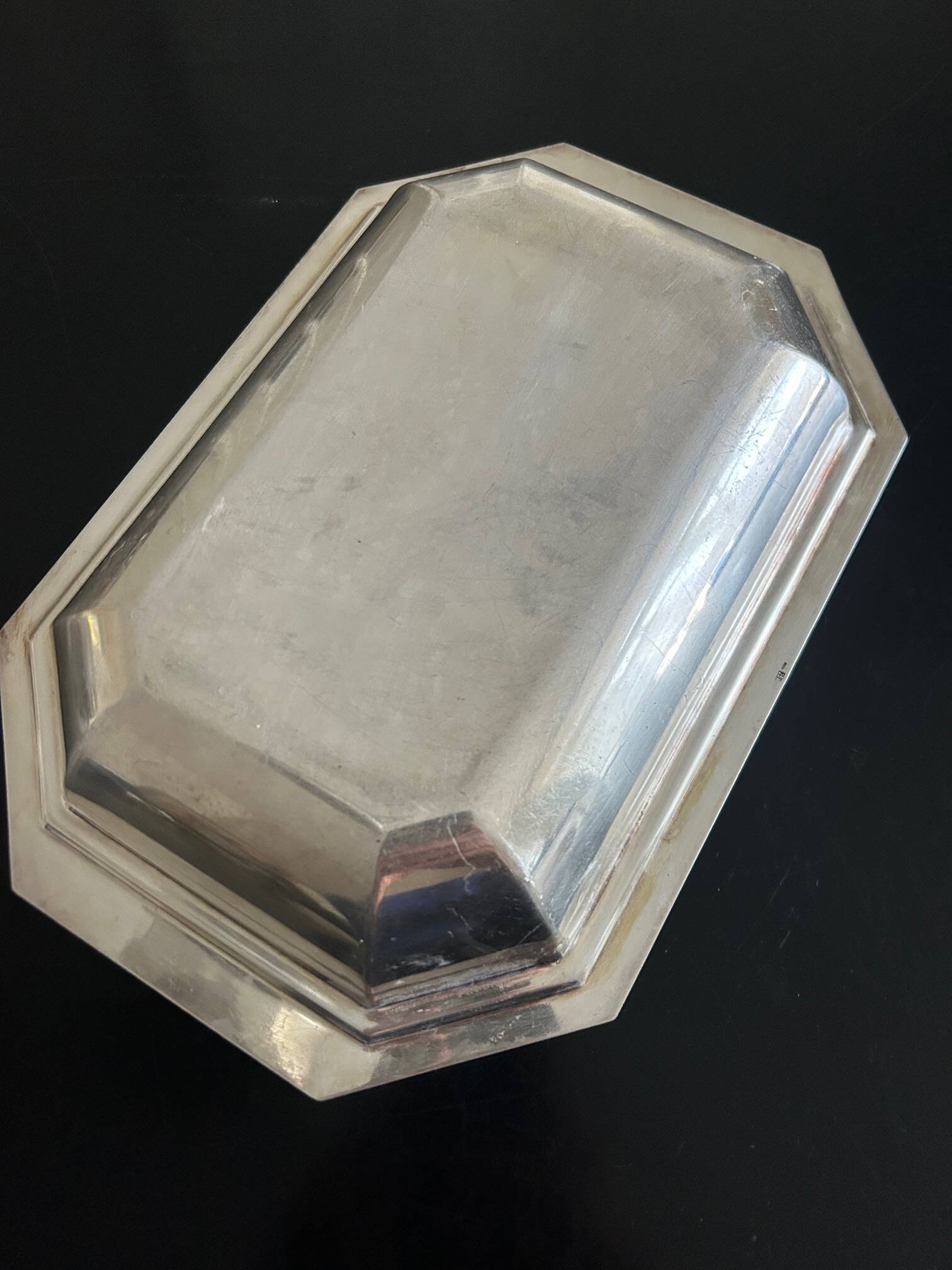 Art Deco silver-plated dish