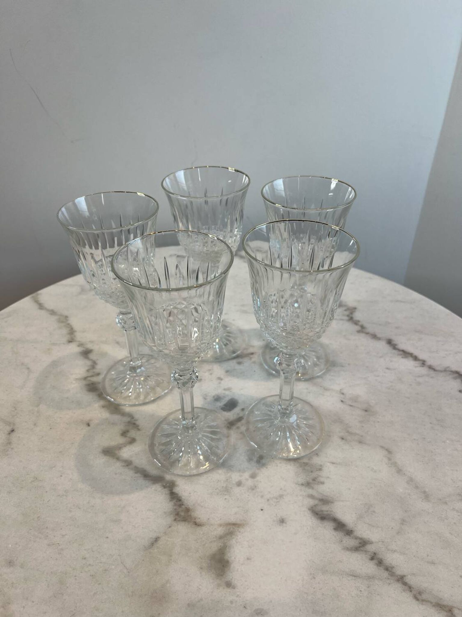 Lot de 5 verres à pied