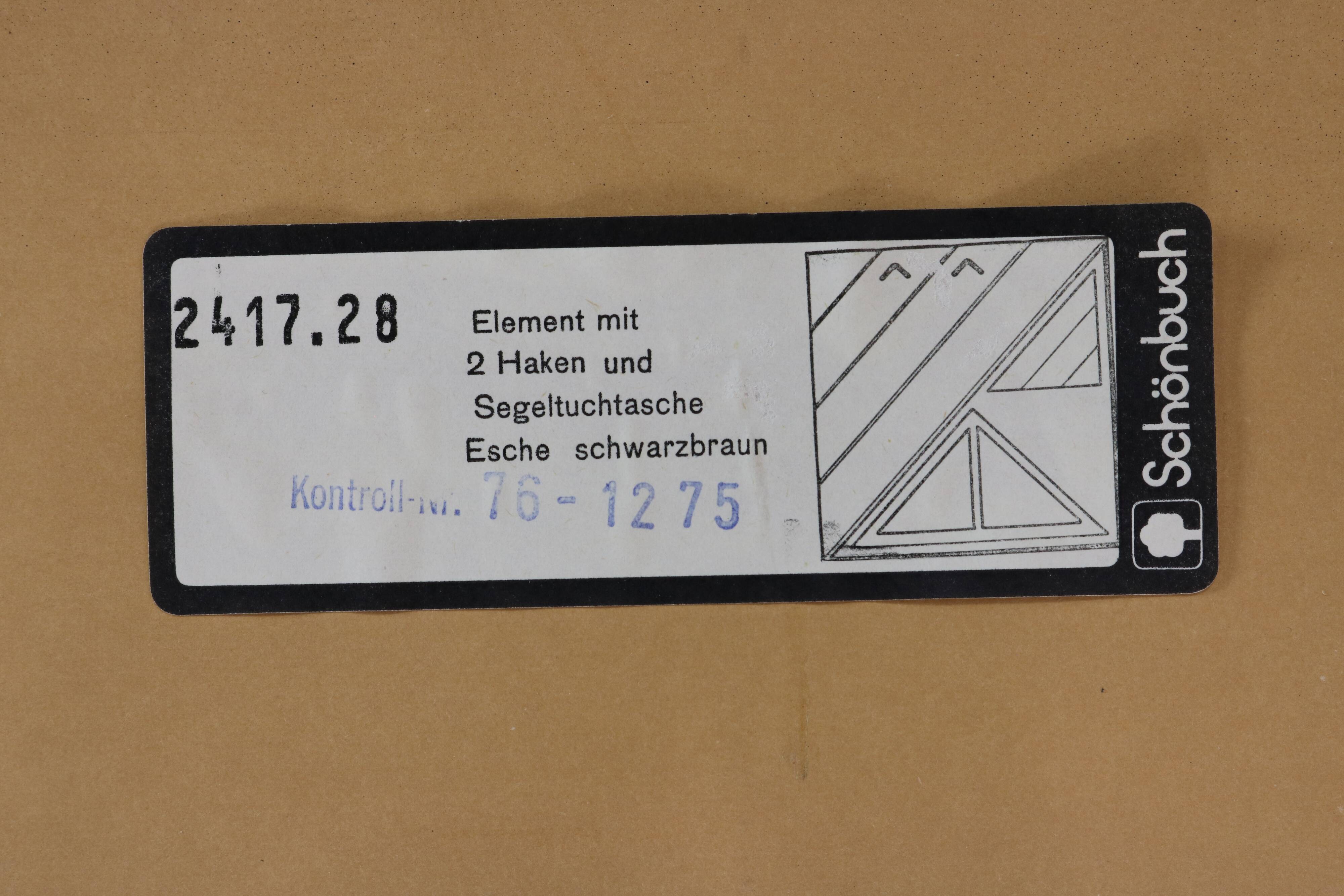 Special seventies wardrobe panels for Schönbuch Germany