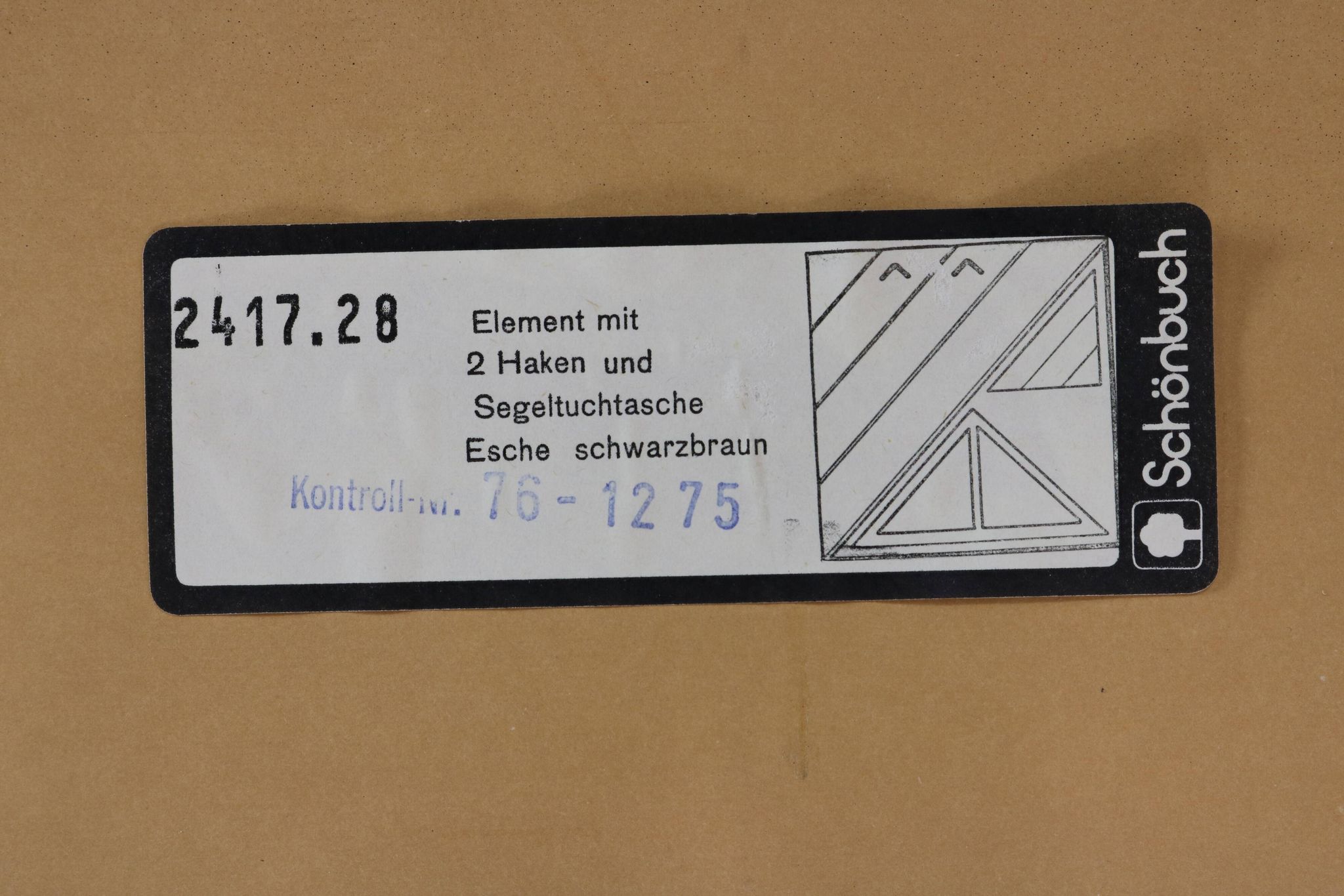 Special seventies wardrobe panels for Schönbuch Germany