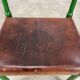 Stretched leather safari chair, 60s Jungle Chic style