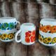 5 vintage cups in Arcopal/Lotus