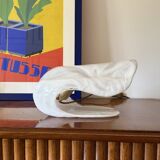 Murano blown shell shaped glass sculptural table lamp, La Murrina Italy 197