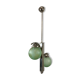 Lampe suspendue verte Art déco