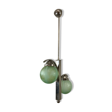 Lampe suspendue verte Art déco