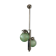 Lampe suspendue verte Art déco