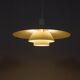 Lampe à Suspension PH4 Mid-Century par Poul Henningsen pour Louis Poulsen, Danemark, 1960s
