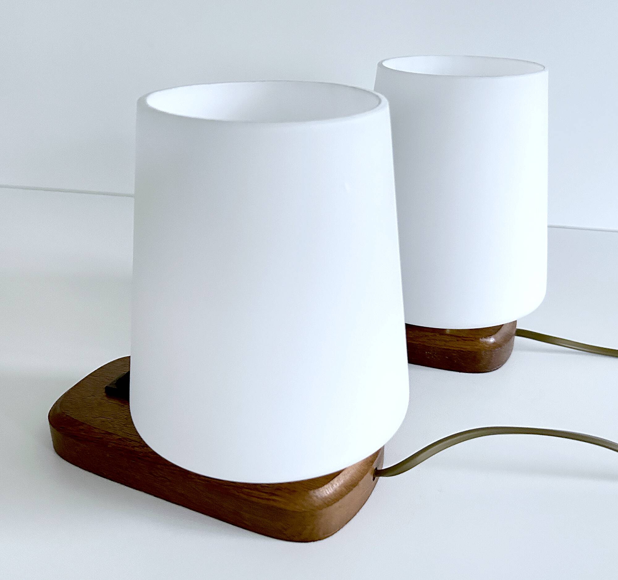 Pair of Scandinavian bedside lamps 60