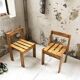 Duo de chaises en pin, style Les Arcs