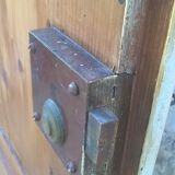 Ensemble grandes portes double  de placard ancienne moulurée