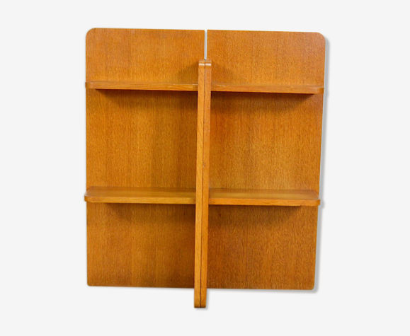 Étagère en chêne blond vintage 1960