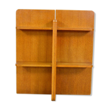 Vintage blond oak shelf 1960