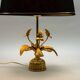 Exclusive Mid-Century Design Brass 'Fleur de Lis' Table Lamp, 1960s
